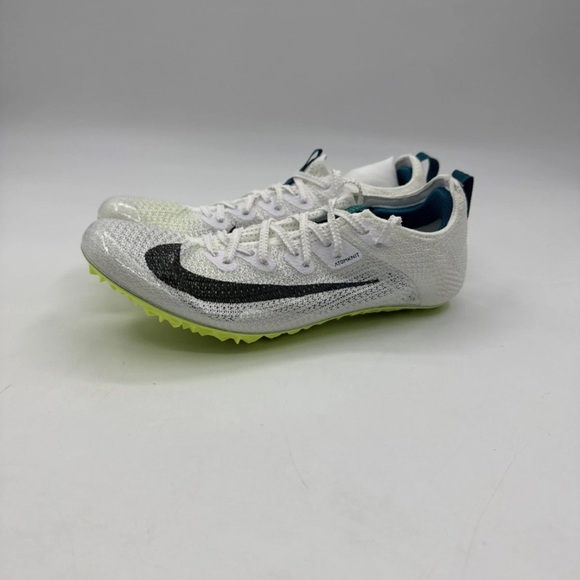 Nike White Black Lime Sprint Spikes - Picture 2 of 5
